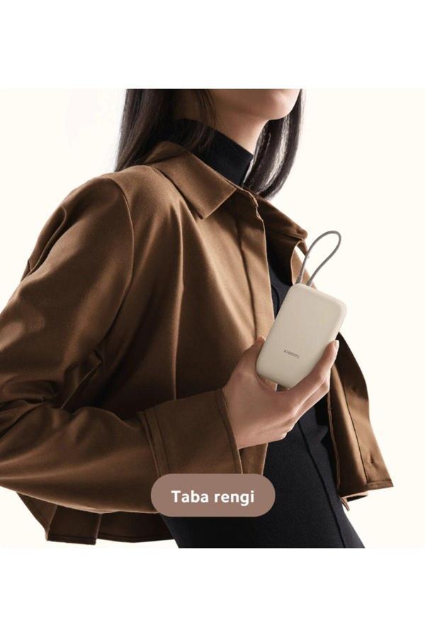 Xiaomi 10000 Mah Dahili Kablolu Powerbank Type-C 2025 Versiyon - Image 1