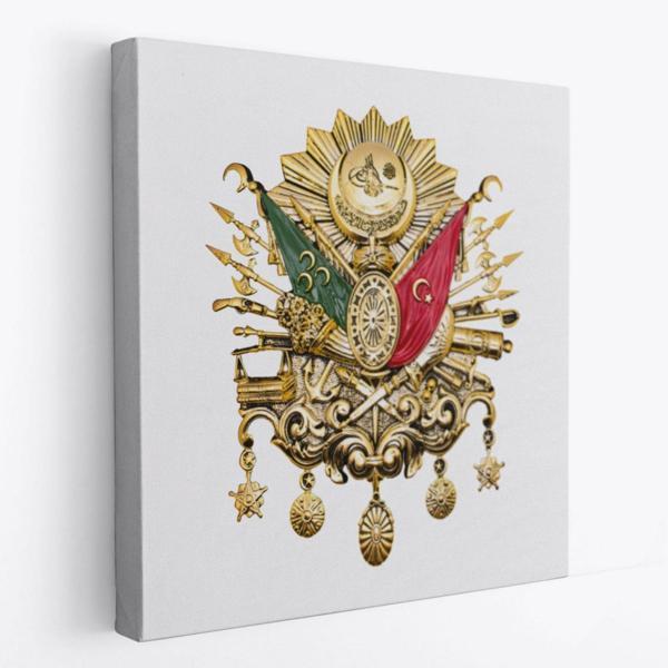 Osmanlı Tuğrası Ottoman Sign Dekoratif Kanvas Tablo, Duvar Dekoru 5805 - Image 1