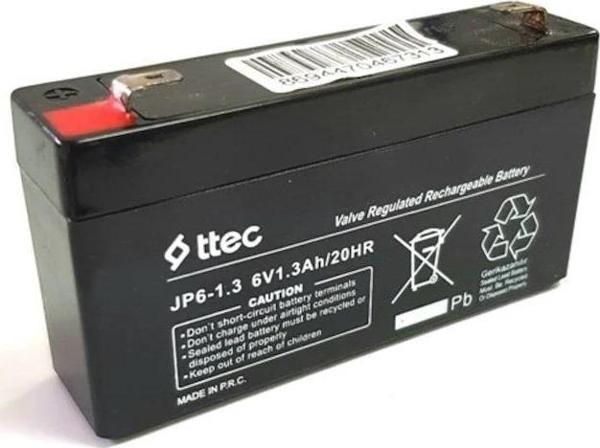 Ttec Plus 6V 1.3Ah Bakımsız Kuru Akü - Image 1