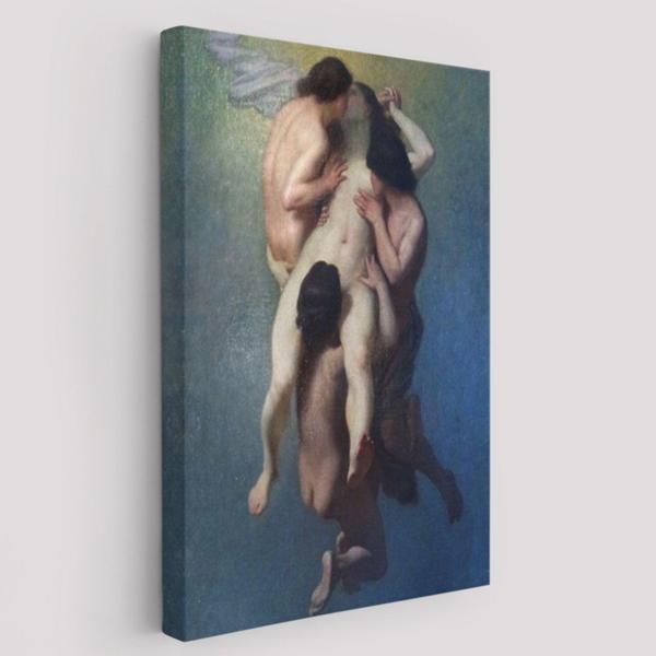 La Femme Damnée(1859) Octave Tassaert, Klasik Dekoratif Kanvas Tablo, Duvar Dekoru 5302 - Image 1