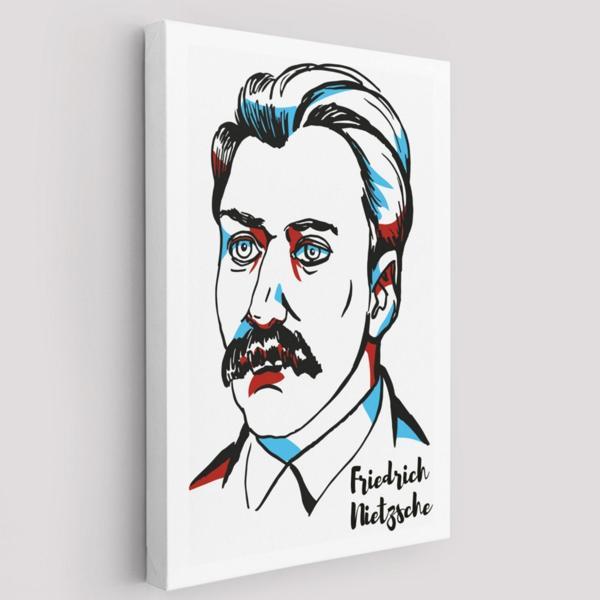Friedrich Nietzsche Alman Filozof Dekoratif Kanvas Tablo, Duvar Dekoru 5920 - Image 1