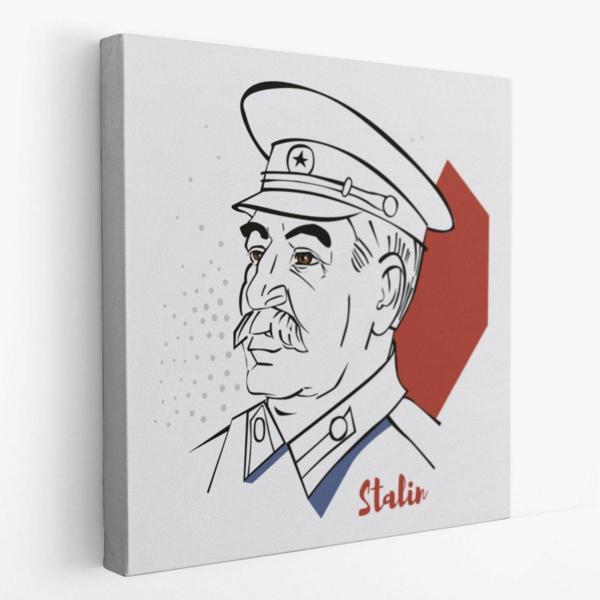 Josef Stalin Sovyet Devlet Adamı Dekoratif Kanvas Tablo, Duvar Dekoru 5822 - Image 1