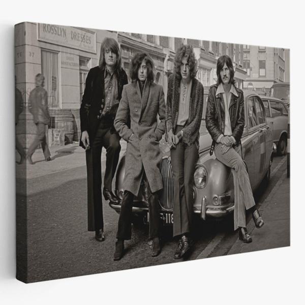 John Bonham Led Zeppelin Efsanesinin Arabası Dekoratif Kanvas Tablo, Duvar Dekoru 5407 - Image 1