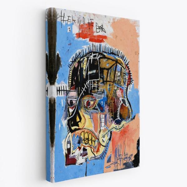 İsimsiz Kafatası 1981 Sergisi, Basquiat Dekoratif Kanvas Tablo, Duvar Dekoru 4978 - Image 1