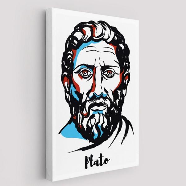 Platon Filozof Dekoratif Kanvas Tablo, Duvar Dekoru 5970 - Image 1