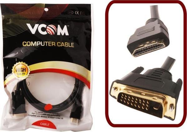 Vcom 1.8Mt Hdmı-M To Dvı 24+1 Erkek Gold Cg-481G - Image 1