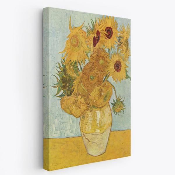Ayçiçekleri Eseri Van Gogh Dekoratif Kanvas Tablo, Duvar Dekoru 5133 - Image 1