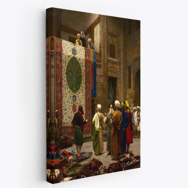 Halı Tüccarı Eseri Osman Hamdi Bey Dekoratif Kanvas Tablo, Duvar Dekoru 5123 - Image 1