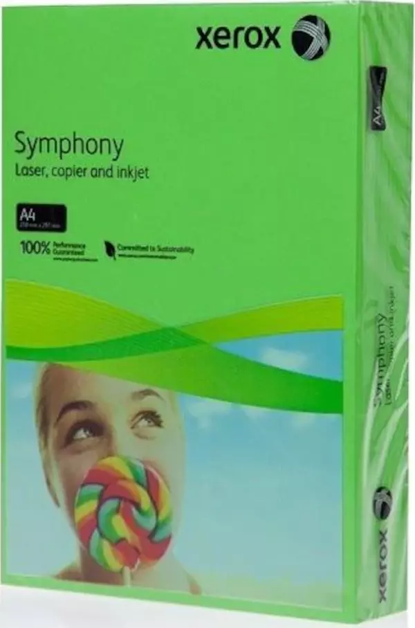 xerox A4 Fotokopi Kağıdı Renkli Symphony 500 Lü 80 Gram Koyu Yeşil 80 Gram 3R93951 - Image 1