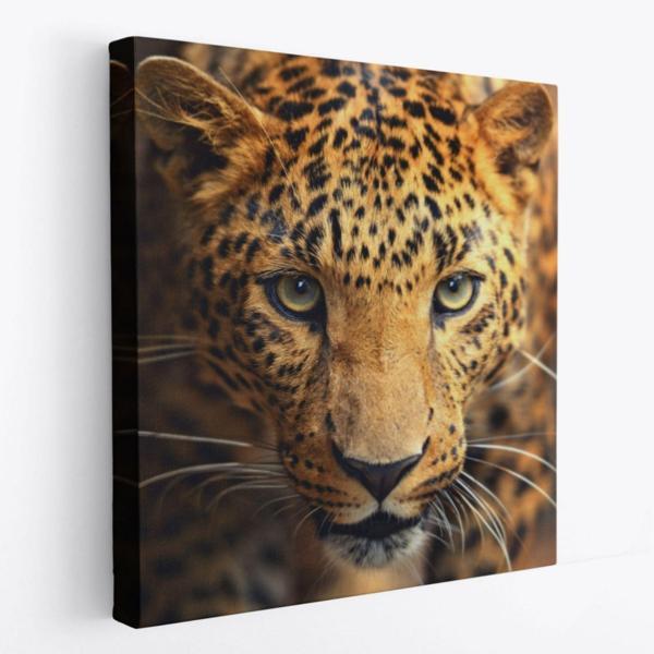 Leopar Hayvan Temalı Dekoratif Kanvas Tablo, Duvar Dekoru 5811 - Image 1