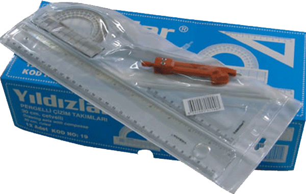 Yıldızlar Kod:019 Pergelli Çizim Takımı 30 Cm - Image 1