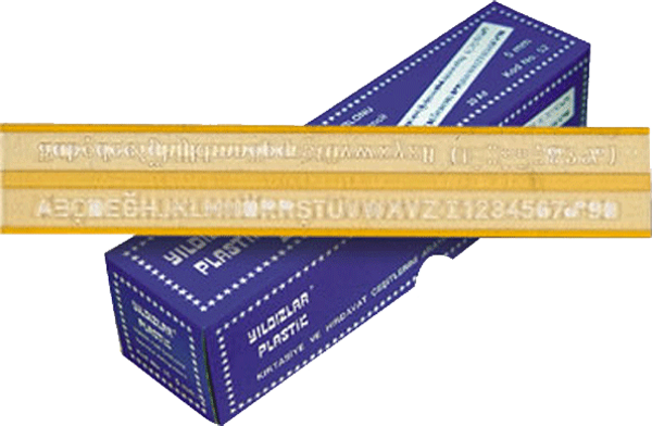 Yıldızlar Kod:052 Teknik Yazı Şablonu 5 Mm - Image 1