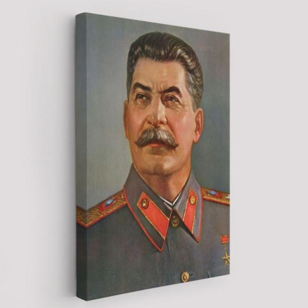 Sovyetler Birliği Diktatörü Joseph Stalin Dekoratif Kanvas Tablo, Duvar Dekoru 6203 - Image 1
