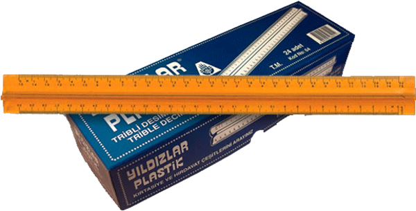 Yıldızlar Kod:064 Tribli Desimetre Cetveli 30 Cm - Image 1