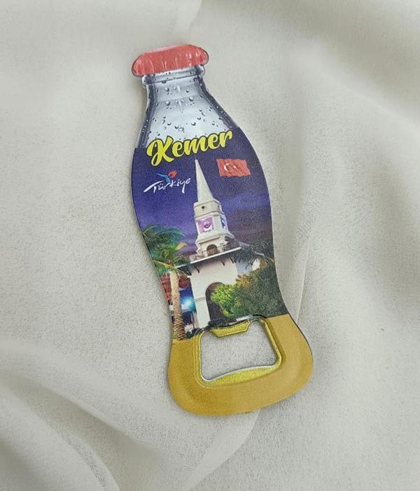 Magnet Açacak Gazoz Şişe Açacağı Mıknatıslı Buzdolabı Süsü Bayrak Kule        - Image 1