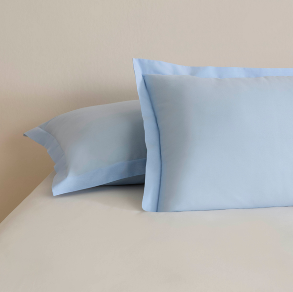 Karaca Home Basic Volanlı 2'li Yastık Kılıfı Mavi 50X70 Cm - Image 1