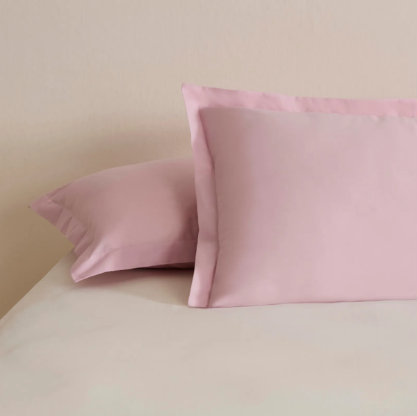 Karaca Home Basic Volanlı 2'li Yastık Kılıfı Pudra 50X70 Cm - Image 1