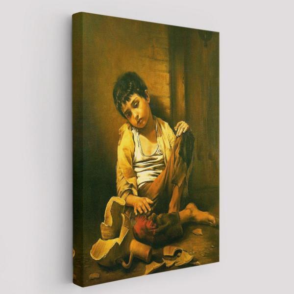 Garip Çocuk Eseri Morteza Kartouzıan Dekoratif Kanvas Tablo, Duvar Dekoru 6088 - Image 1