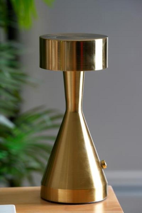 Acar Dekoratif Gold Metal Masa Lambası - 22 cm ACR-490 - Image 1