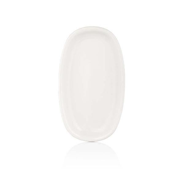 By Bone ZT-19-OV Zest 19 CM OVAL TABAK-beyaz porselen 12 Adet - Image 1