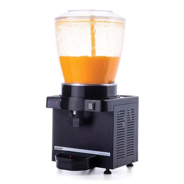 Samixir S22.DB Şerbetlik-22 litre soğuk içecek dispenseri-fıskiyeli-dijital-siyah - Image 1