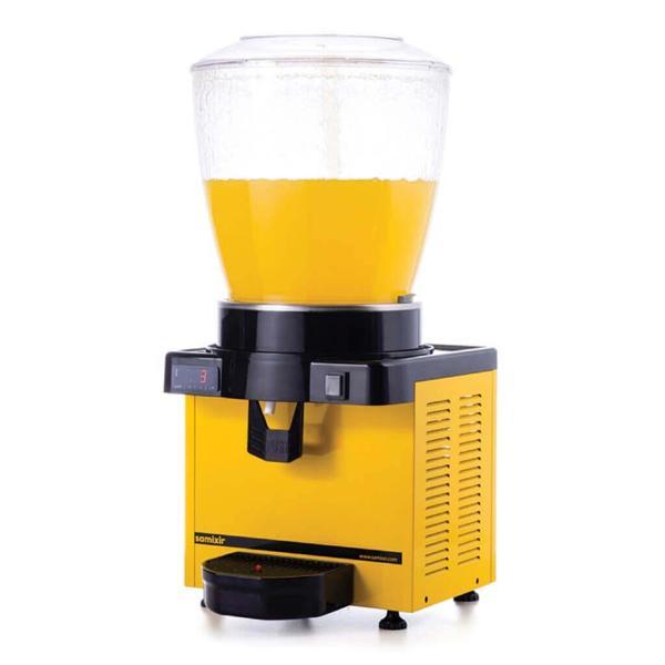 Samixir S22.DY Şerbetlik-22 litre soğuk içecek dispenseri-fıskiyeli-dijital-sarı - Image 1