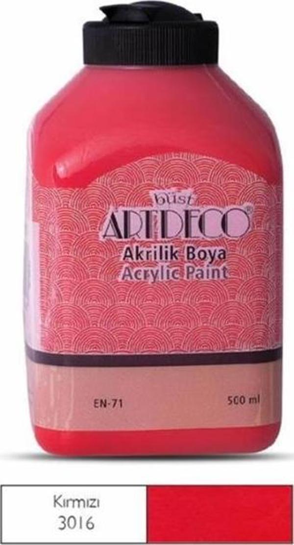 Artdeco Akrilik Boya 500 Ml Kırmızı Y-070L-3016 - Image 1