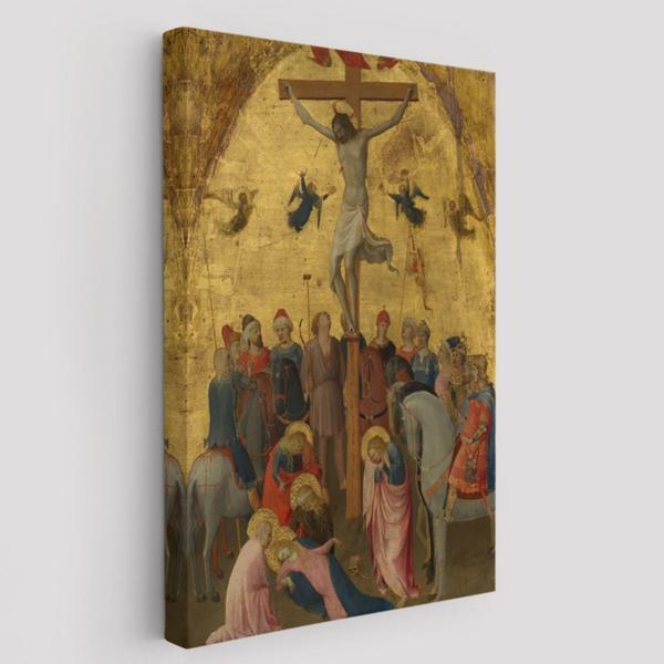 Çarmıha Geriliş Fra Angelico Jesus Christ Dekoratif Kanvas Tablo, Duvar Dekoru 6396 - Image 1