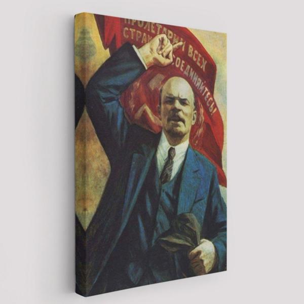 Vladimir Lenin Dekoratif Kanvas Tablo, Duvar Dekoru 6235 - Image 1