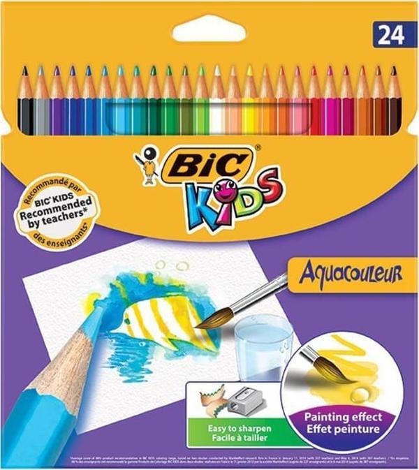Bic Aquacouleur Kuru Sulu Boya Kalemi 24 Renk 8575633 - Image 1