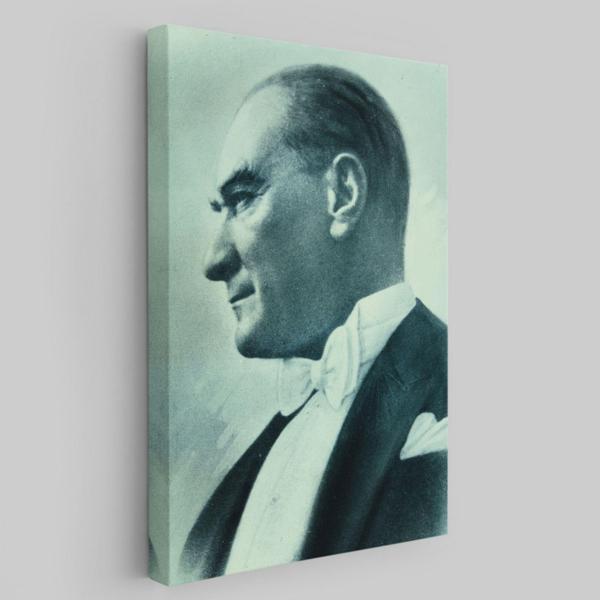 Mustafa Kemal Atatürk Portresi Dekoratif Kanvas Tablo, Duvar Dekoru CN63 - Image 1