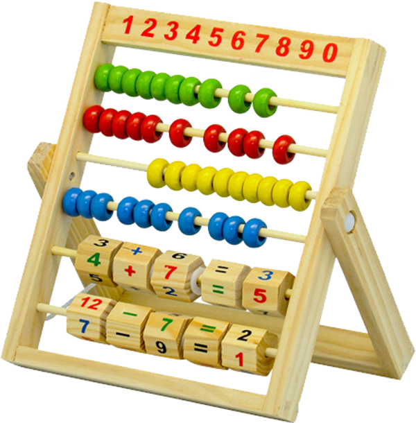 Bu-Bu Ahşap Abaküs Dört İşlemli AA0005 - Image 1