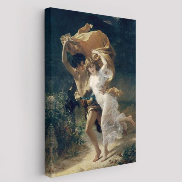 Fırtına Eseri Pierre Auguste Cot Dekoratif Kanvas Tablo, Duvar Dekoru 6476 - Image 1
