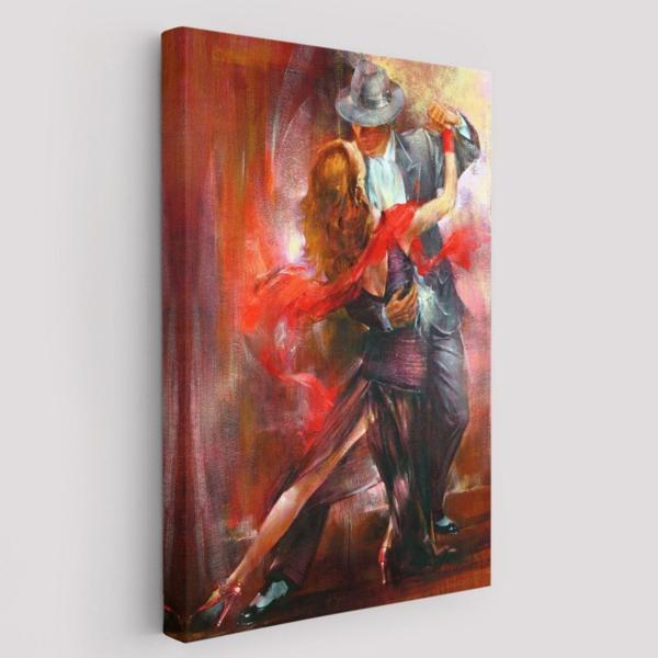 Tango Argentino Tango Yapan Çift Dekoratif Kanvas Tablo, Duvar Dekoru 6418 - Image 1