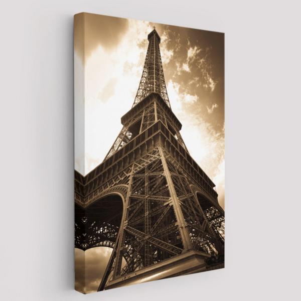 Eyfel Kulesi ile Paris Dekoratif Kanvas Tablo, Duvar Dekoru 6424 - Image 1