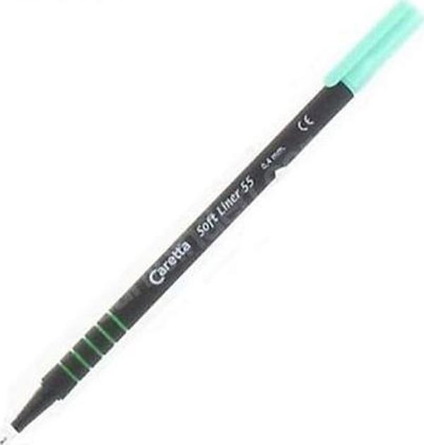 Caretta Soft Liner Keçe Uç Kalem Açık Yeşil Cs-55-18 10 Lu (1 Paket 10 Adet) - Image 1