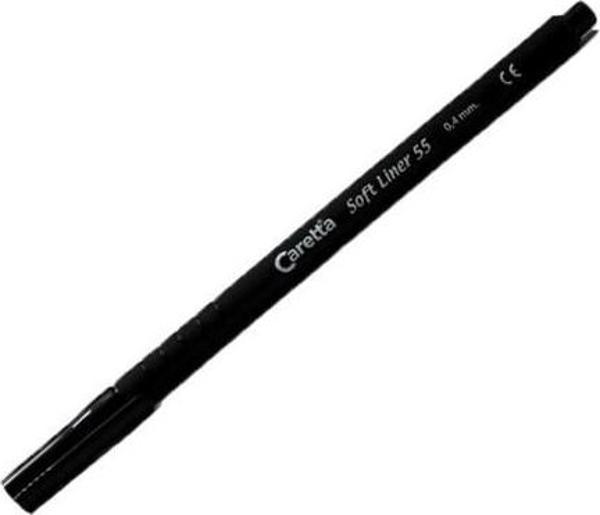 Caretta Soft Liner Keçe Uç Kalem Siyah CS-55-01 10 Lu (1 Paket 10 Adet) - Image 1
