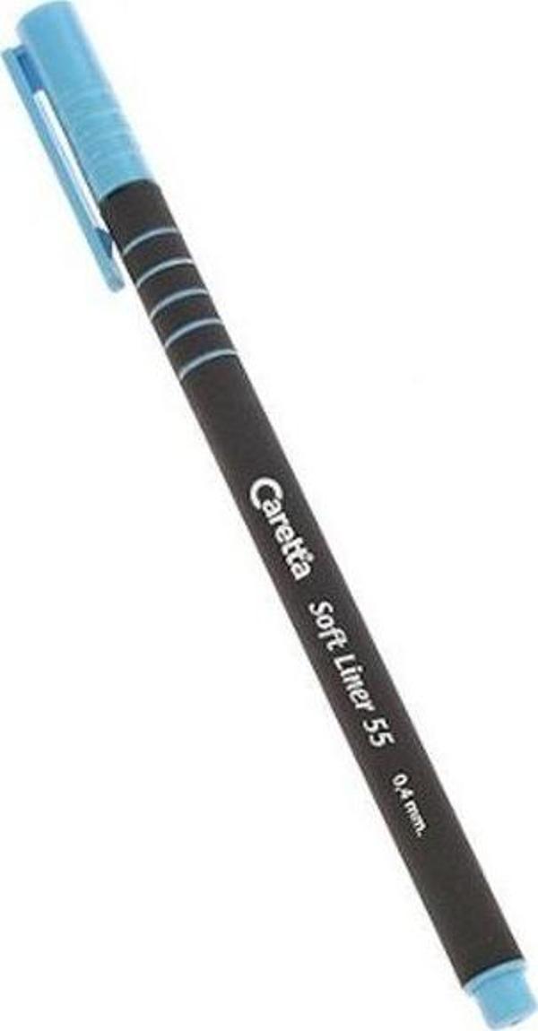 Caretta Soft Liner Keçe Uç Kalem Turkuaz CS-55-06  10 Lu (1 Paket 10 Adet) - Image 1