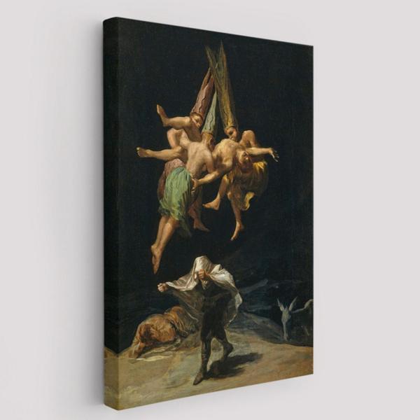 Witches Flight Cadıların Uçuşu Dekoratif Kanvas Tablo, Duvar Dekoru 6173 - Image 1
