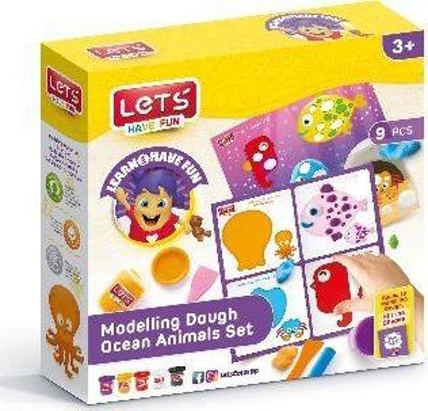 Lets Deniz Canlıları Oyun Hamuru Mat 5 100 Gr Oyu L9012 - Image 1
