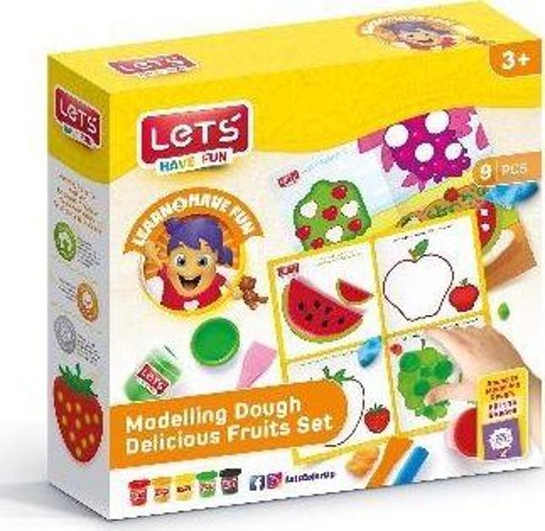 Lets Lezzetli Meyveler Oyun Hamuru Mat 5 100 Gr L9009 - Image 1