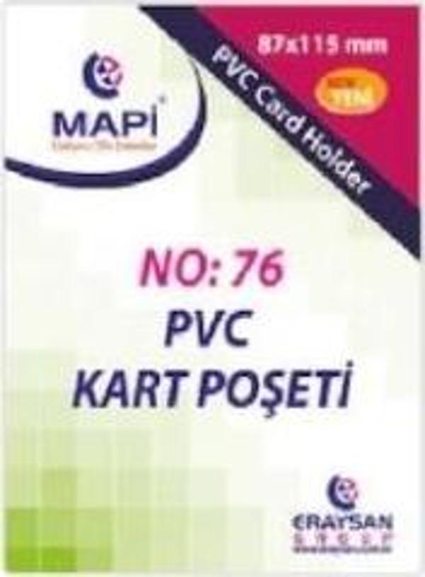 Mapi Pvc Dikey Kart Poşeti No:76 87X115 Mm 100 Lü 9101039 (1 Paket 100 Adet) - Image 1