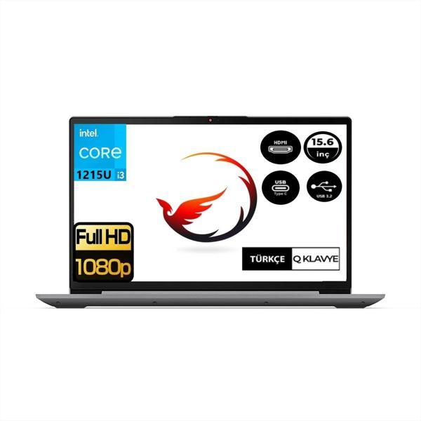 Ideapad 3 Intel Core I3-1215U 12.nesil 4gb 256GB SSD UHD Graphics Fredoos 15.6" Full Hd Dizüstü Bilgisayar 82RK00XBTX Ar - Image 1