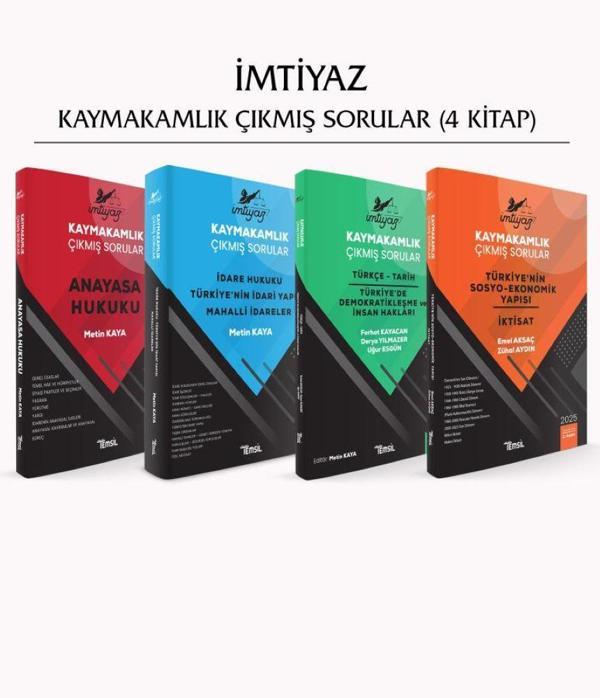 Temsil Yayınları Kaymakamlık Çıkmış Sorular 4'lü Set - Temsil Yayınları - Image 1