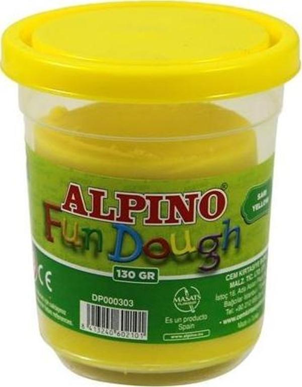 Alpino Oyun Hamur Tek Renk Sarı 130 Gr Dp-0003003 - Image 1