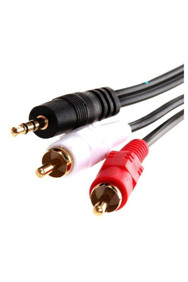 Dnr Bilişim Aux Kablo 2Rca 3.5Mm Jack 1.5 Metre - Image 1