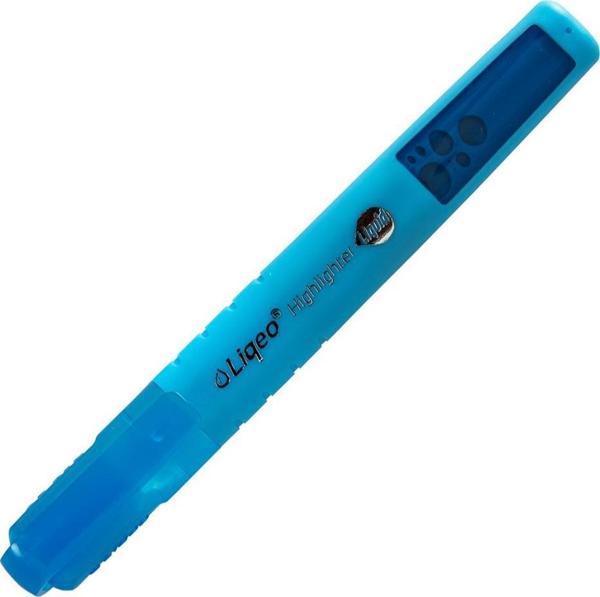 Liqeo Midi Fosforlu Kalem Mavi H-3130-130 12 Li (1 Paket 12 Adet) - Image 1