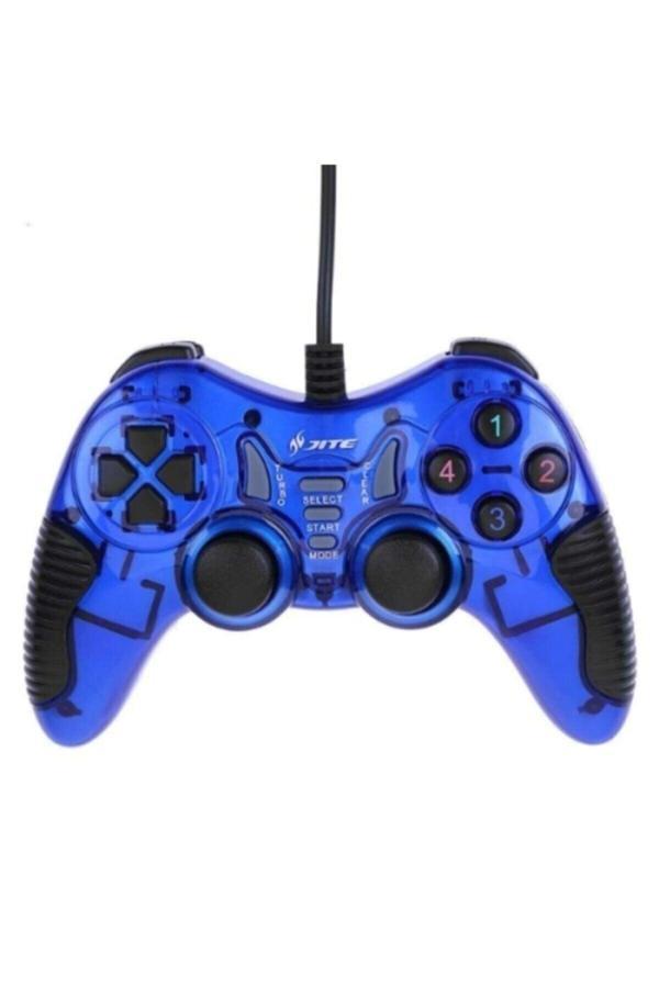 Jite Bilgisayar Laptop Usb Üç Işoyun Kolu Pc Game Pad Usb Dual Vibration 17 Buttons - Image 1
