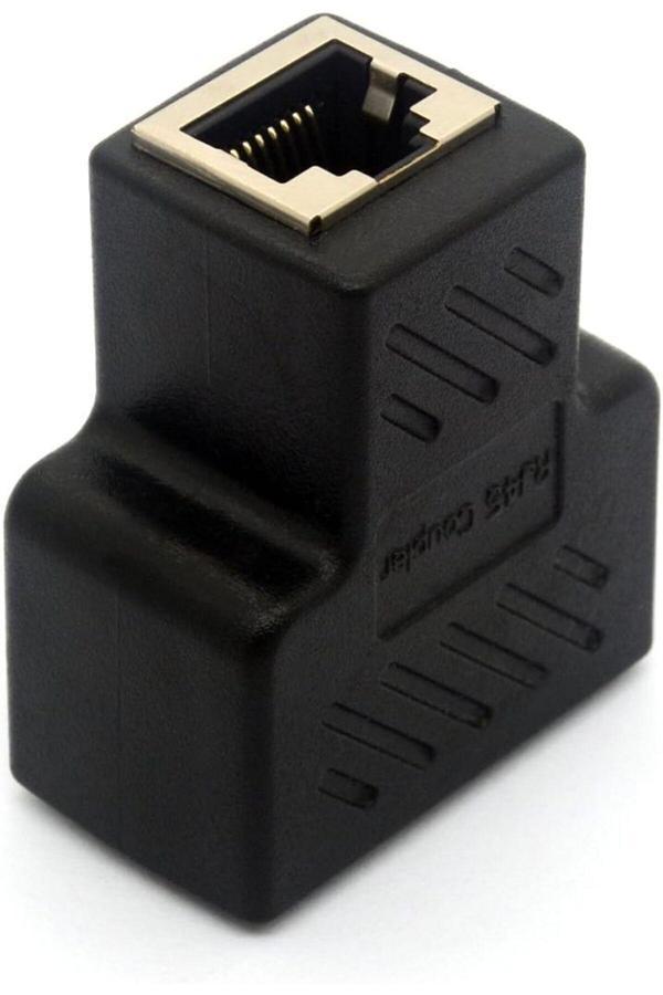 Dnr Bilişim Eternet İnternet Çoğaltıcı Rj45 Adaptörü 1 İla 2 Ethernet Rj45 Çoğaltıcı  Cat7 Cat6 Cat5E - Image 1