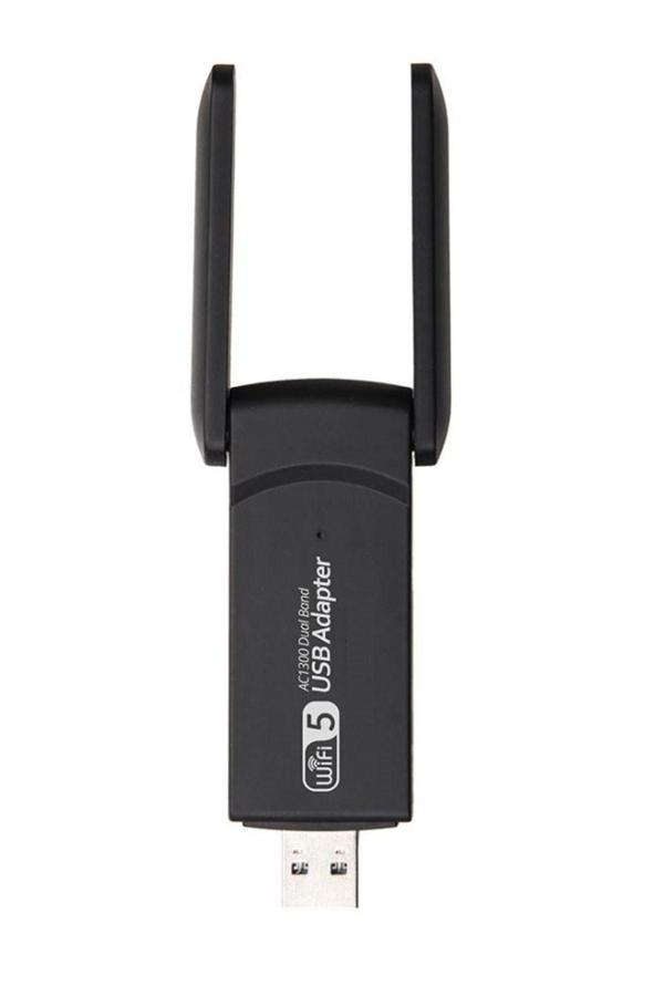 Dnr Bilişim Kablosuz Wifi Anten 1300Mbps Usb3.0 Wifi Adaptörü Dual Band 2.4G 5Ghz Usb Ethernet Ağ Kartı - Image 1